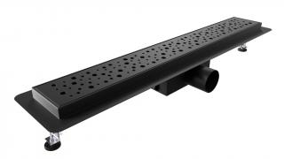 WellMall B-DRAINWELL 70 Black Odtokový podlahový žľab, bublinky 8595703840494