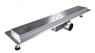 WellMall B-DRAINWELL 70 Chróm Odtokový podlahový žľab, bublinky 8595703838569