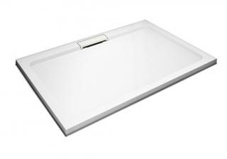 WellMall HARD 110x80x3,5 obdĺžniková mramorová vanička s krytým sifónom 8595703821646