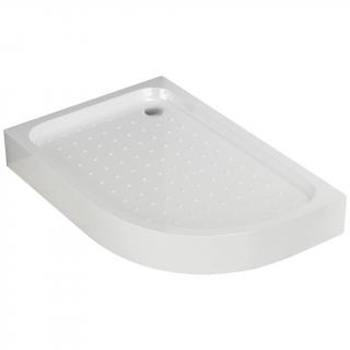 WellMall LOR 100 x 80 Ľavá Sprchová vanička asymetrická, akrylát 8595703826276
