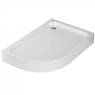 WellMall LOR 100 x 80 Pravá Sprchová vanička asymetrická, akrylát 8595703826269