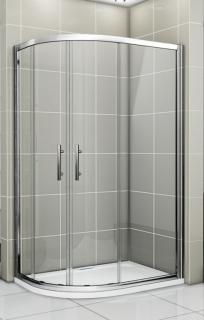 WellMall NATALI HARD 100x80 Clear Pravý Sprchovací kút asymetrický 8595703823145