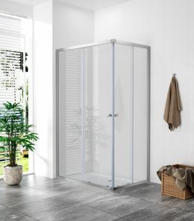 WellMall POINT 110x80 Clear Obdĺžniková sprchová zástena 8595703826122