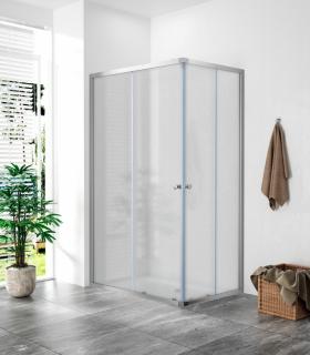 WellMall POINT 110x80 Grape Obdĺžniková sprchová zástena 8595703826115