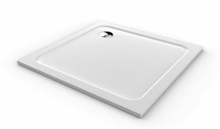 WellMall ROCKY 100x100x3, štvorcová mramorová vanička 8595703805004