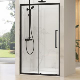 WellMall TERA Black 135-140 Číre Sprchové dvere posuvné 8595703824555