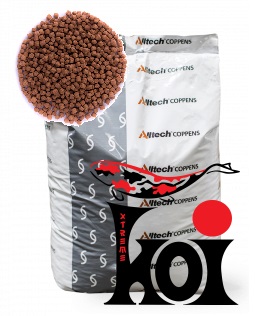 Krmivo pre koi kapre, Orange 3mm/15kg  (Na vyfarbenie koi / Rastové od 18°C)