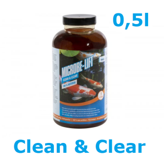 Microbe Lift, Clean &amp; Clear 0,5l (0,5l / 20m3, čistiace baktérie)