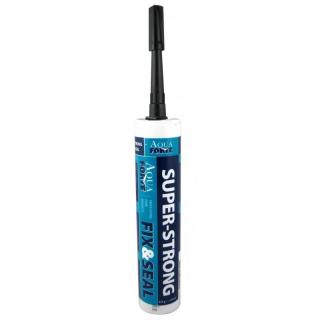 Tmel Aquaforte Super Strong, čierny 290ml (tmel na prírubové spoje a pvc fólie)