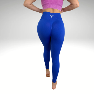 Bezšvové legíny Ribbed Blue Yastraby Veľkosť: L