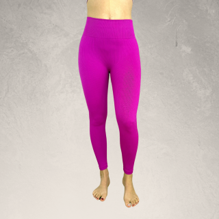 Bezšvové legíny Ribbed Pink Yastraby Veľkosť: L