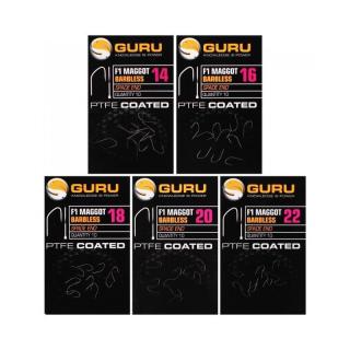 GURU F1 MAGGOT HOOK BARBLESS SPADE END Varianta: 14