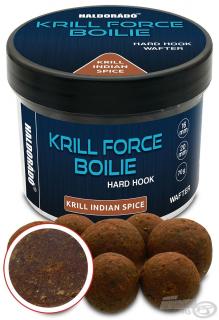 HALDORÁDÓ Krill Force Boilie Hard Hook Wafter 16, 20 mm - Krill Indian Spice