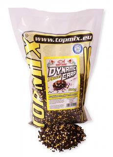 TOP MIX Dynamic Carp pelety 2mm- Cesnakovy Langoš 800G