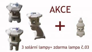 CZDEKORA Czech republic Solárne lampy 3ks + LAMPA ZADARMO