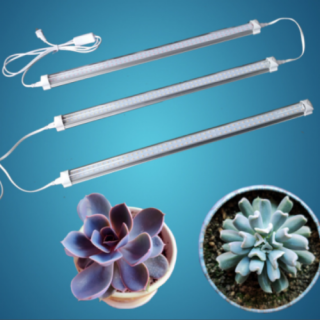60 cm - LED GROW trubica pre kaktusy a sukulenty, 10W, plné spektrum slabo-ružová