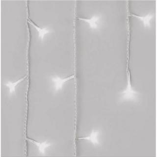 GIRLANDA - PROFI LED svetelný záves, 5m, studená biela, 300xLED, IP44, 8 módov svietenia, časovač, diaľkový ovládač