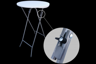 Skladací bartový stôl Rozmer: Ø 60cm