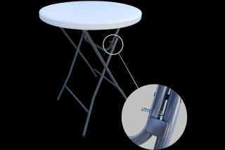 Skladací bartový stôl Rozmer: Ø 80cm