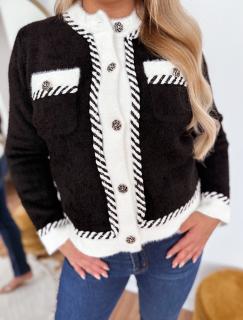 ZAZZA Čierno-biela bunda Veľkosť: XL/XXL