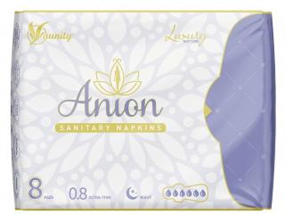 Aunity Aniónové vložky "Anion Luxury" na nočné použitie, Aunity 8 ks