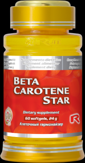 Starlife BETA-CAROTENE STAR - pre zdravú pokožku a dobrý zrak, Starlife  60 tob