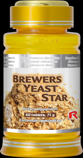 Starlife BREWERS YEAST STAR  -  pivovarské kvasnice pre blahodárny účinok v ľudskom organizme, Starlife  60 tabl