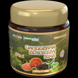 Starlife GANODERMA BLACK TEA STAR - zmes sypaného čierneho čaju a huby Reishi, Starlife 120 g