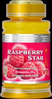 Starlife RASPBERRY STAR - pre efektívnu kontrolu hmotnosti, Starlife  60 kaps