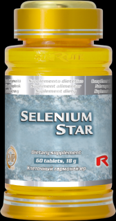 Starlife SELENIUM STAR - pre obnovu, regeneráciu a rast buniek, Starlife  60 tabl