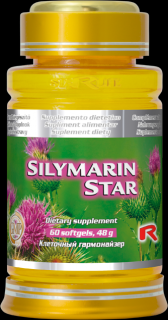 Starlife SILYMARIN AV - pre podporu správnej  činnosti pečene a žlčníka, Starlife  60 tob