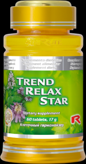 Starlife TREND RELAX STAR - k zníženiu nervového napätia a stresu, Starlife  60 tabl