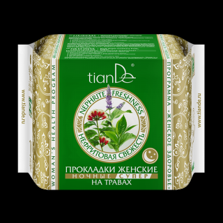 tianDe Dámske nočné bylinné vložky "Nefritová sviežosť", tianDe  10 ks