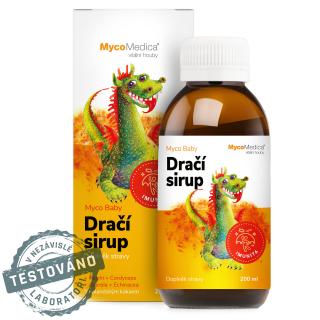 MycoMedica MycoBaby dračí sirup  -  pre posilnenie imunitného systému, MycoMedica  200 ml
