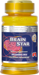 Starlife BRAIN STAR - pre výživu mozgových buniek a správnu funkciu mozgu, Starlife  60 kaps