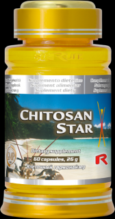 Starlife CHITOSAN STAR - pre zníženie hladiny cholesterolu a redukciu hmotnosti, Starlife  60 kaps