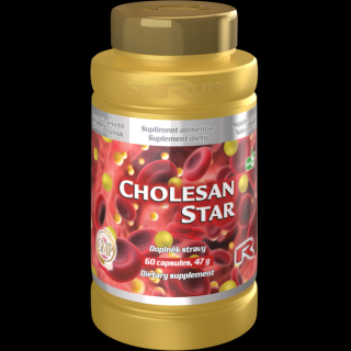 Starlife CHOLESAN STAR - pre správnu hladinu cholesterolu v krvi, Starlife  60 kaps