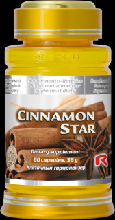 Starlife CINNAMON STAR  - pre zdravé trávenie a reguláciu telesnej hmotnosti, Starlife  60 kaps