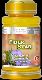 Starlife FIBER STAR - vláknina pre zdravý črevný trakt, Starlife  60 kaps