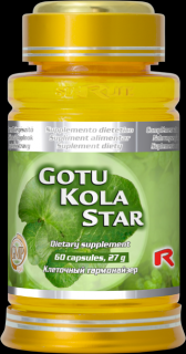 Starlife GOTU KOLA STAR  -  pre posilnenie činnosti mozgu a centrálnej nervovej sústavy, Starlife  60 kaps - dostupný len 1 kus