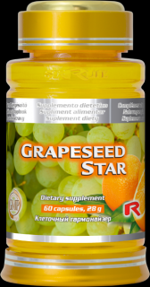 Starlife GRAPESEED STAR - antioxidant pre zdravé srdce a cievy, Starlife 60 kaps