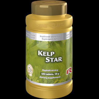 Starlife KELP STAR - prírodný zdroj jódu pre zdravú štítnu žľazu a metabolizmus, Starlife 120 tabl