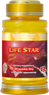 Starlife LIFE STAR - pre celkovú harmonizáciu organizmu s protistresovými účinkami, Starlife 60 kaps