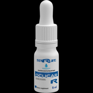 Starlife OCUCAR DROPS  -  zvlhčujúce očné kvapky s N-Acetyl-Carnosine pre pocit úľavy unaveným a podráždeným očiam, Starlife  5 ml