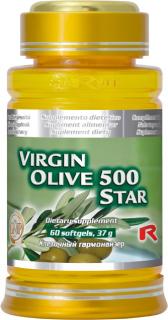 Starlife VIRGIN OLIVE 500 STAR  -  panenský olivový olej pre celkovú podporu organizmu, Starlife  60 kaps