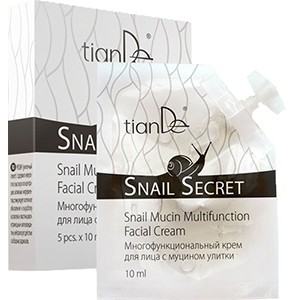 tianDe Multifunkčný krém na tvár s mucinom slimáka,  tianDe 5x10 ml