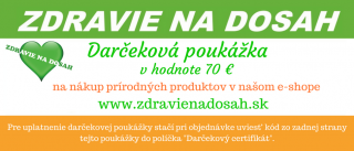 Zdravie na dosah Darčeková poukážka v hodnote 70 €
