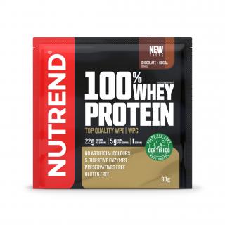 100% WHEY PROTEIN - čokoláda + kakao, 30 g - Nutrend
