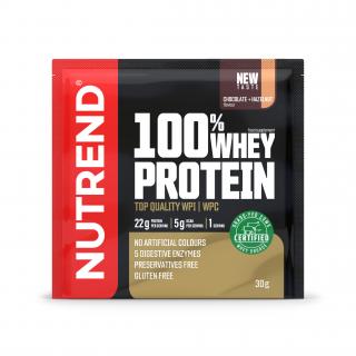 100% WHEY PROTEIN - čokoláda + lieskový orech, 30 g - Nutrend