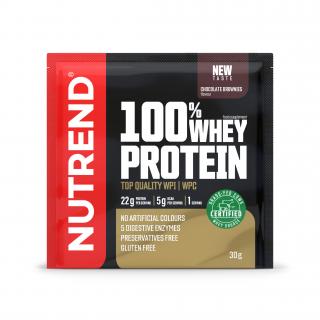 100% WHEY PROTEIN - čokoládové brownies, 30 g - Nutrend